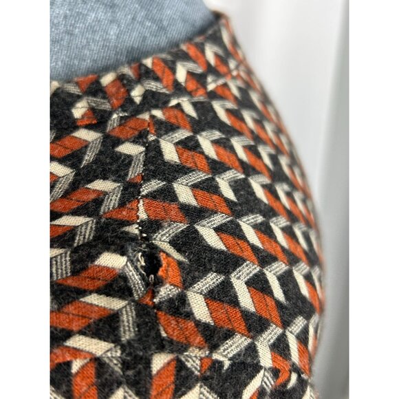 1970s Diane Von Furstenberg Womens 16 Geometric Pattern Long Sleeve Dress Italy - Picture 13 of 15